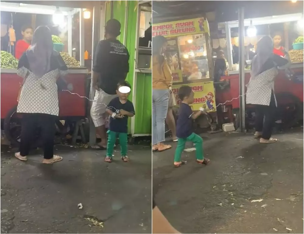 Cara nyeleneh ibu pasang tali ke anaknya TikTok Cara nyeleneh ibu pasang tali ke anaknya TikTok