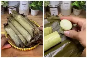 Tanpa presto, ini trik bikin lontong daun pisang agar pulen, hijau, dan awet 3 hari di suhu ruang