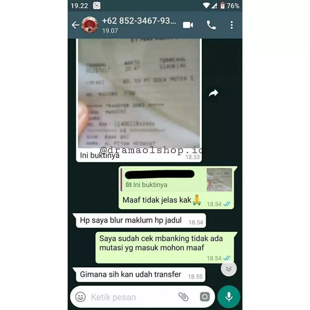 pembeli online shop saat disuruh bayar ini bikin penjual gulung tikar © Instagram