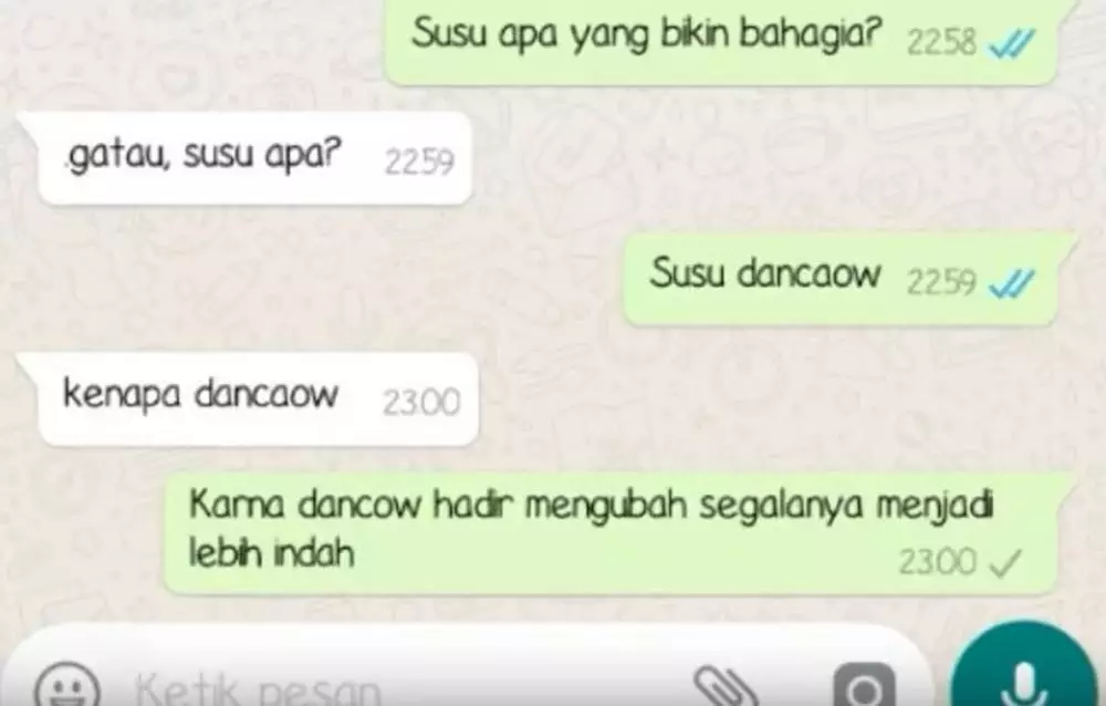 Jawaban kocak pas main tebak-tebakan sama gebetan Berbagai sumber