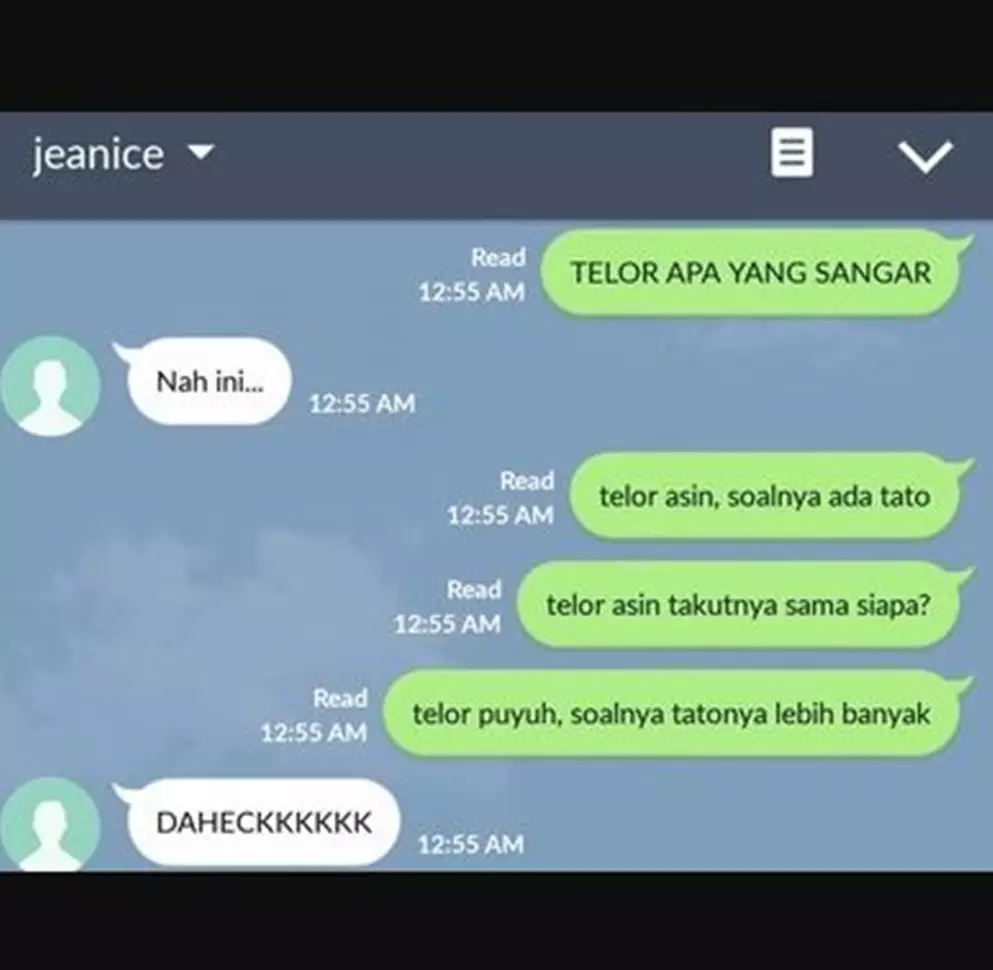 Jawaban kocak pas main tebak-tebakan sama gebetan Berbagai sumber