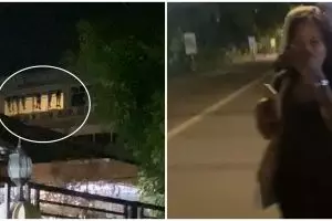 Cewek ini rekam penampakan kaki menggantung di lantai atas gedung, faktanya tuai perdebatan