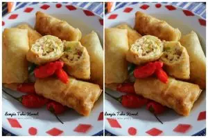 Resep lumpia isi tahu, teksturnya renyah di luar lembut di dalam