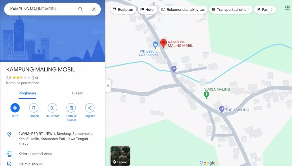 Sukolilo diubah jadi kampung maling berbagai sumber