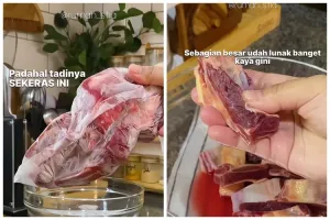 Tanpa dipanaskan, ini trik cepat mencairkan daging beku dalam 7 menit agar tetap higienis
