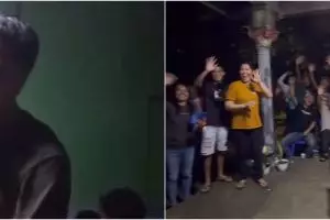 Momen Ragnar Oratmangoen pemain Timnas kunjungi kampung halaman ayahnya di Maluku, sambutannya meriah