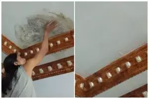 Modal Rp2.000, begini trik bersihkan noda jamur plafon cuma andalkan 1 bahan dapur