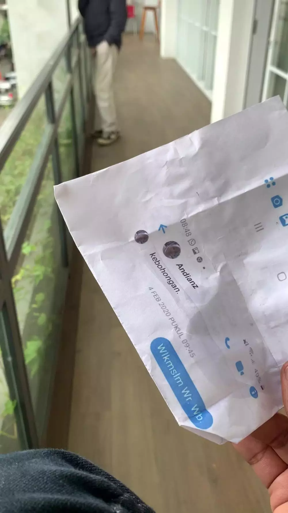 bukti perselingkuhan di bungkus gorengan © TikTok