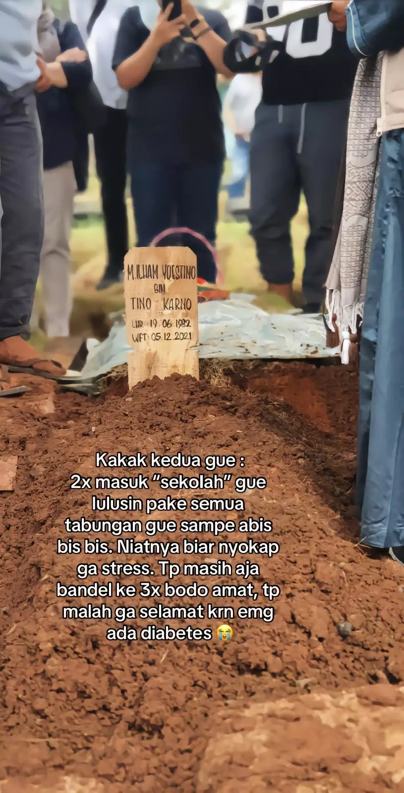 Curhat pilu putri mendiang Tino Karno © TikTok Curhat pilu putri mendiang Tino Karno © TikTok