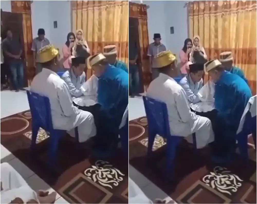 wali nikah hajar mempelai pria usai ijab kabul Twitter