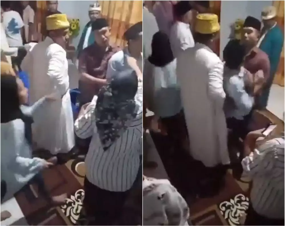 wali nikah hajar mempelai pria usai ijab kabul Twitter