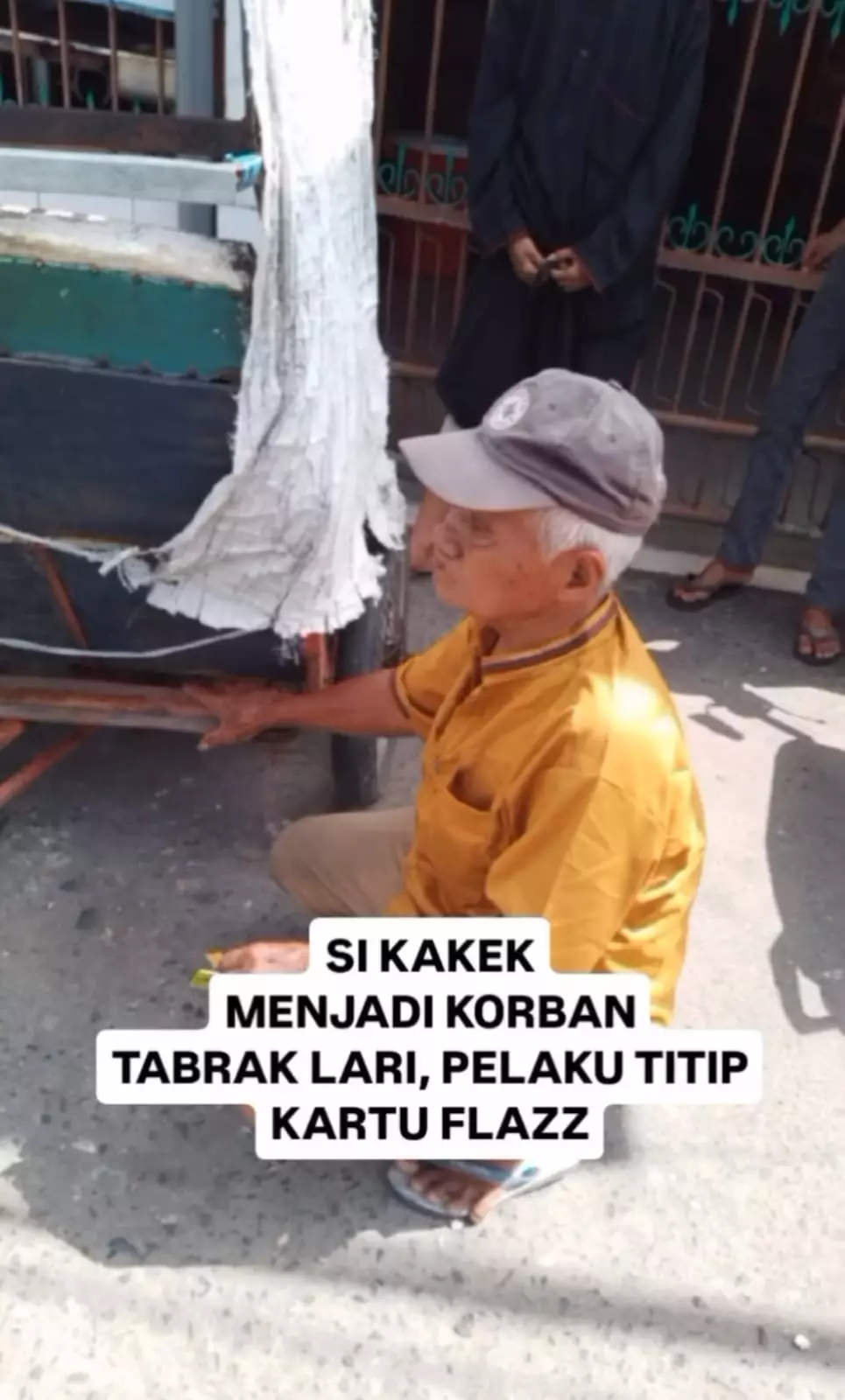kakek jadi korban tabrak lari © Instagram