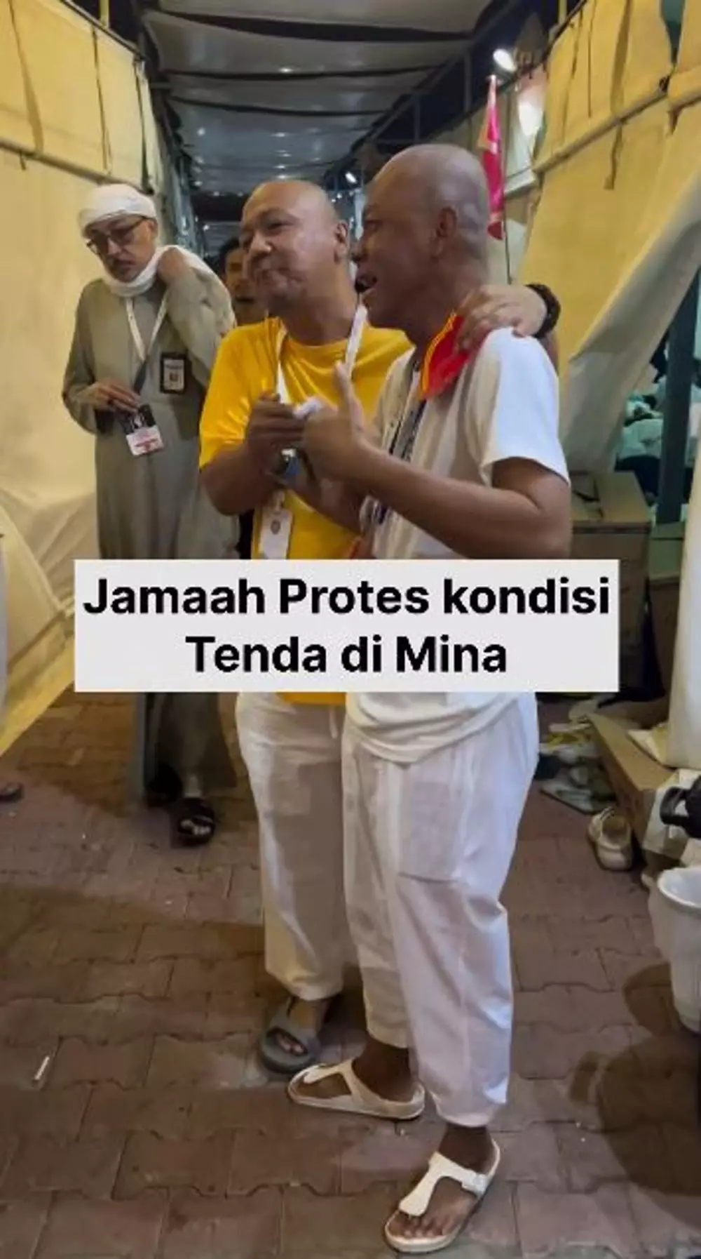 klarifikasi jemaah haji protes kondisi tenda di mina © instagram
