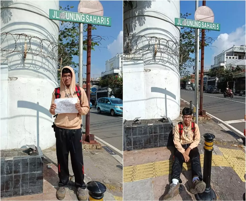 cowok patah hati naik gunung sendirian TikTok