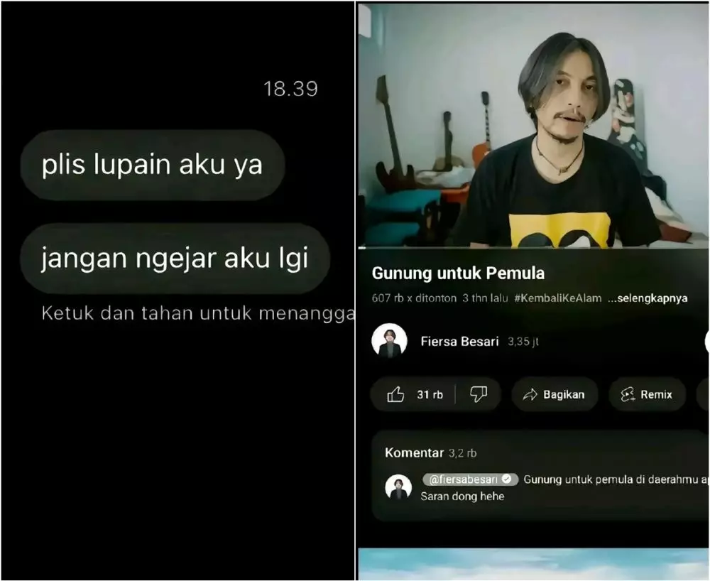 cowok patah hati naik gunung sendirian TikTok