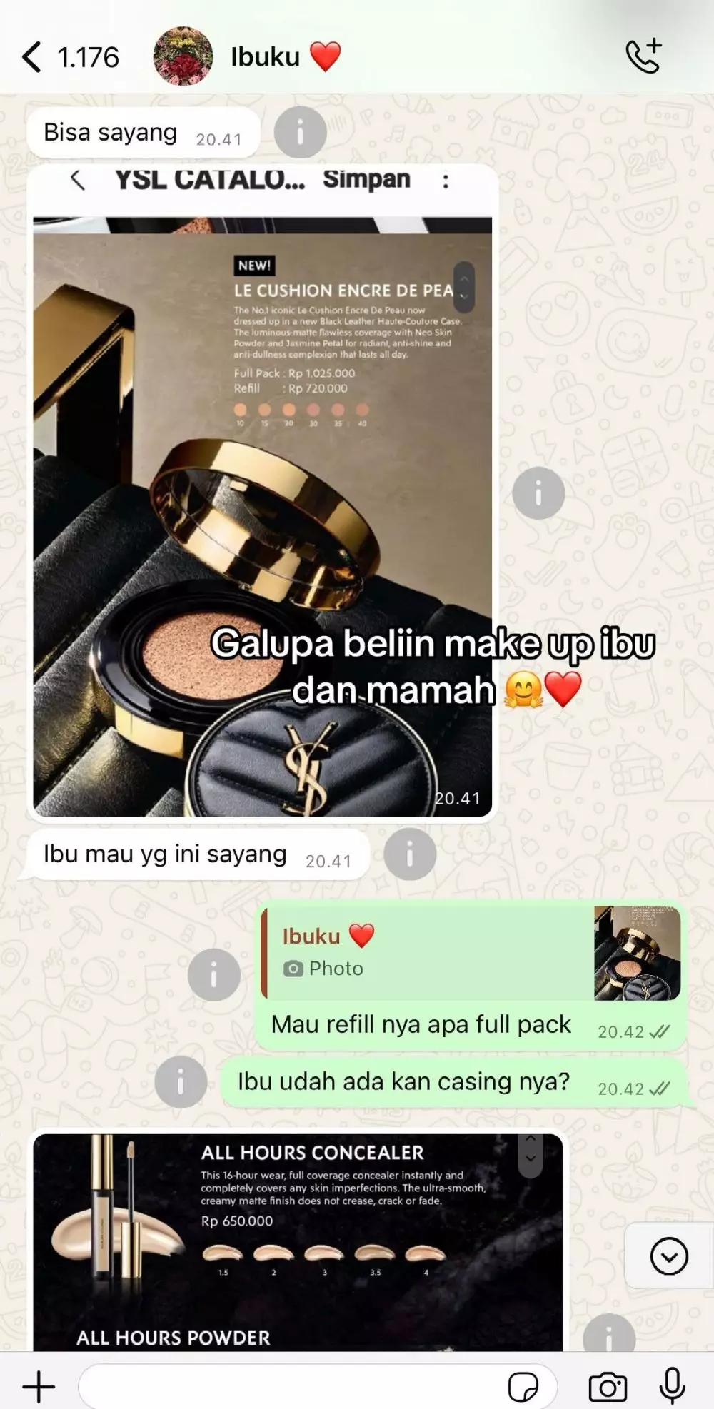 Chat Dewi Yull dan Merdi Octavia © TikTok