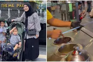 11 Momen Vebby Palwinta liburan ke Malaysia, aksinya jahili balik penjual es krim Turki bikin ngakak