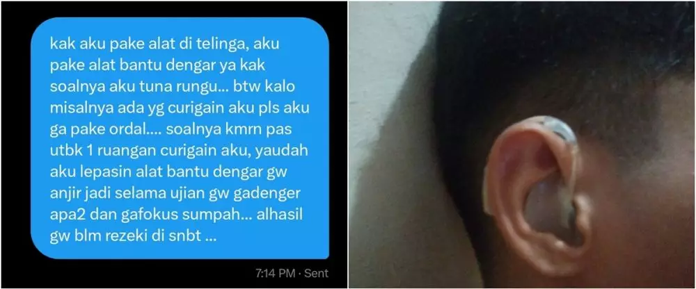 tunarungu jadi peserta SNBT dikira joki © 2024 X