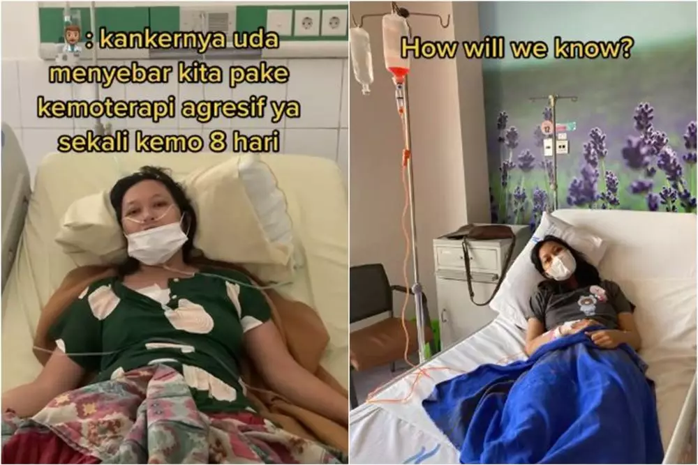 wanita idap kanker dikira masuk angin © TikTok wanita idap kanker dikira masuk angin © TikTok