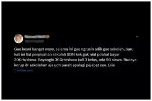Viral perpisahan anak SD bayar Rp 300 ribu, penampakan konsumsinya bikin wali murid protes