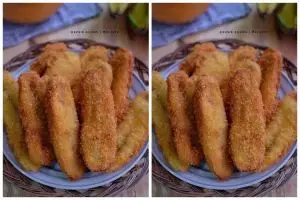 Resep pisang goreng sisir, bentuknya cantik dan renyah maksimal