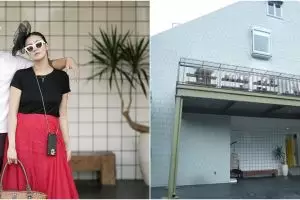 Manfaatkan ruang bawah tangga, 9 potret dapur bersih Sharena Delon ini desainnya bak coffee shop