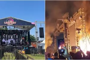 7 Kronologi batalnya konser di Tangerang, penonton bakar panggung dan alat band seharga ratusan juta