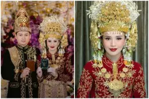 Lipstik merah bikin tampilan Beby Tsabina manglingi saat akad nikah, ternyata pakai produk Rp60 ribuan