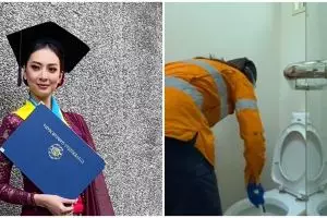 Lulusan cumlaude UGM rela banting setir jadi tukang bersih-bersih, kisah wanita ini bikin salut