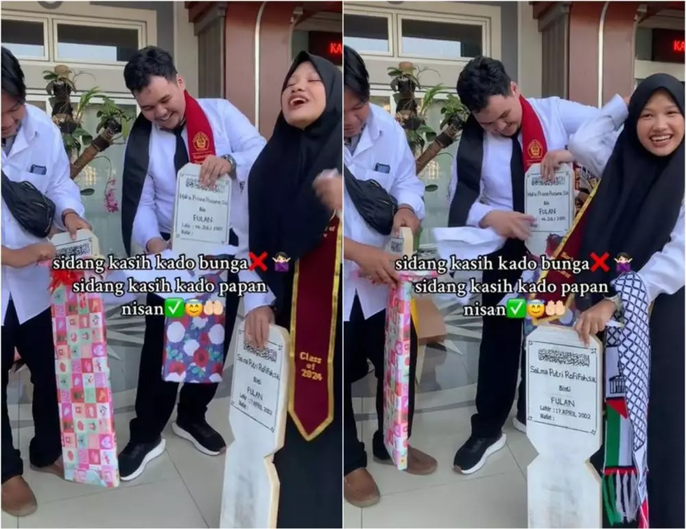mahasiswa diberi kado tak terduga usai sidang skripsi TikTok
