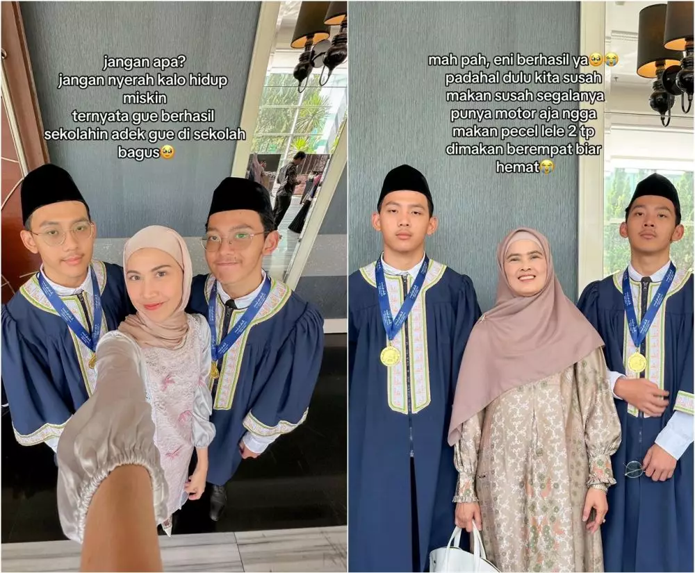 kisah wanita biayai orang dan dua adiknya TikTok