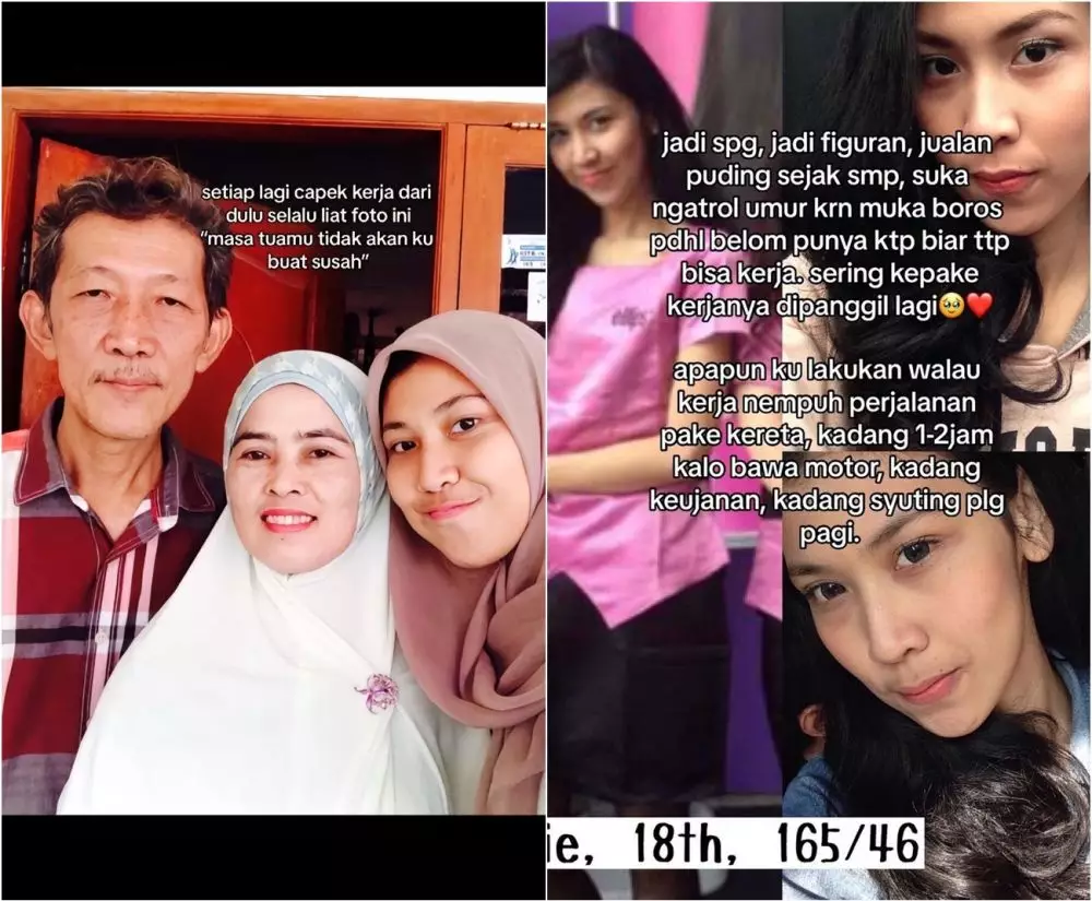 kisah wanita biayai orang dan dua adiknya TikTok