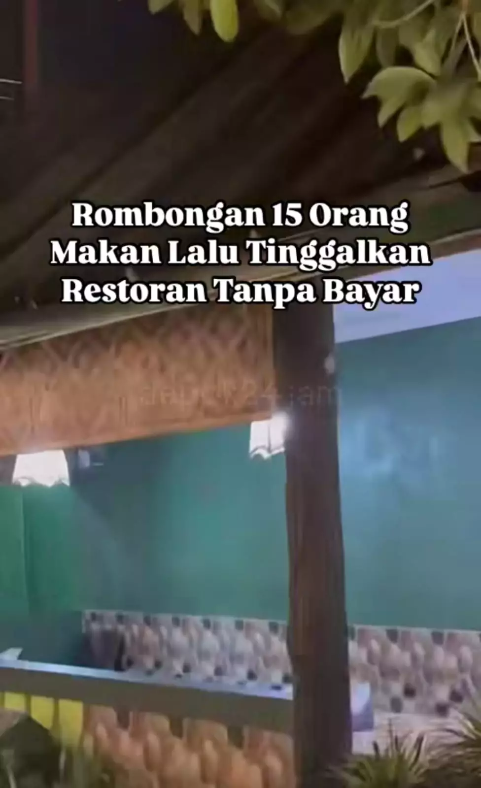 15 orang makan nggak bayar © TikTok
