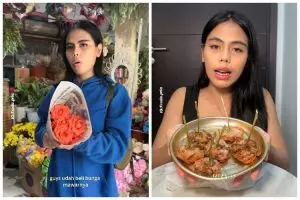 Wanita ini eksperimen makan bunga mawar goreng dan menikmatinya banget, seenak apakah rasanya?