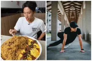Doyan mukbang hingga bisa habiskan 7 kg nasi goreng, intip cara pria ini jaga perut tetap sixpack