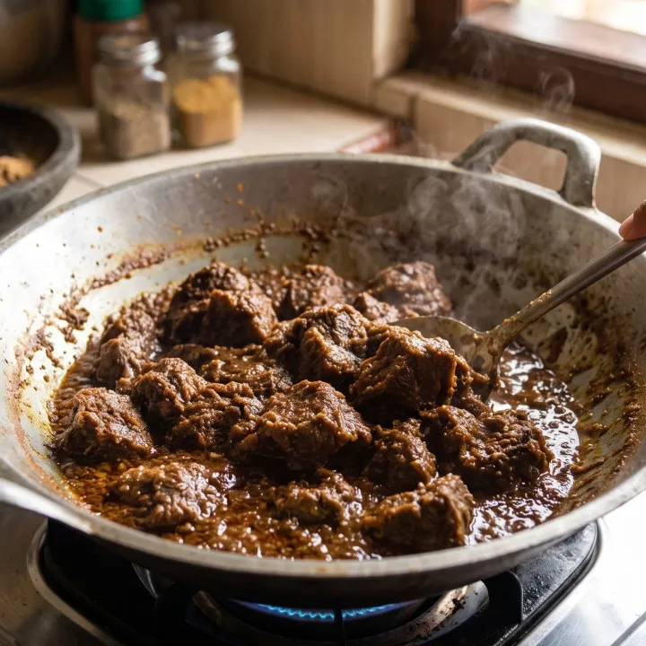 Bukan ditambah santan, ini trik mengatasi rendang keasinan pakai 2 bahan dapur