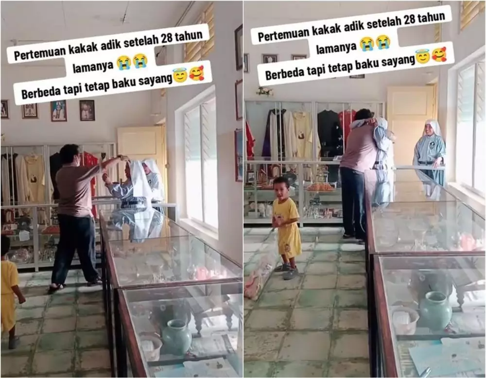 momen pertemuan kakak dan adik beda keyakinan TikTok