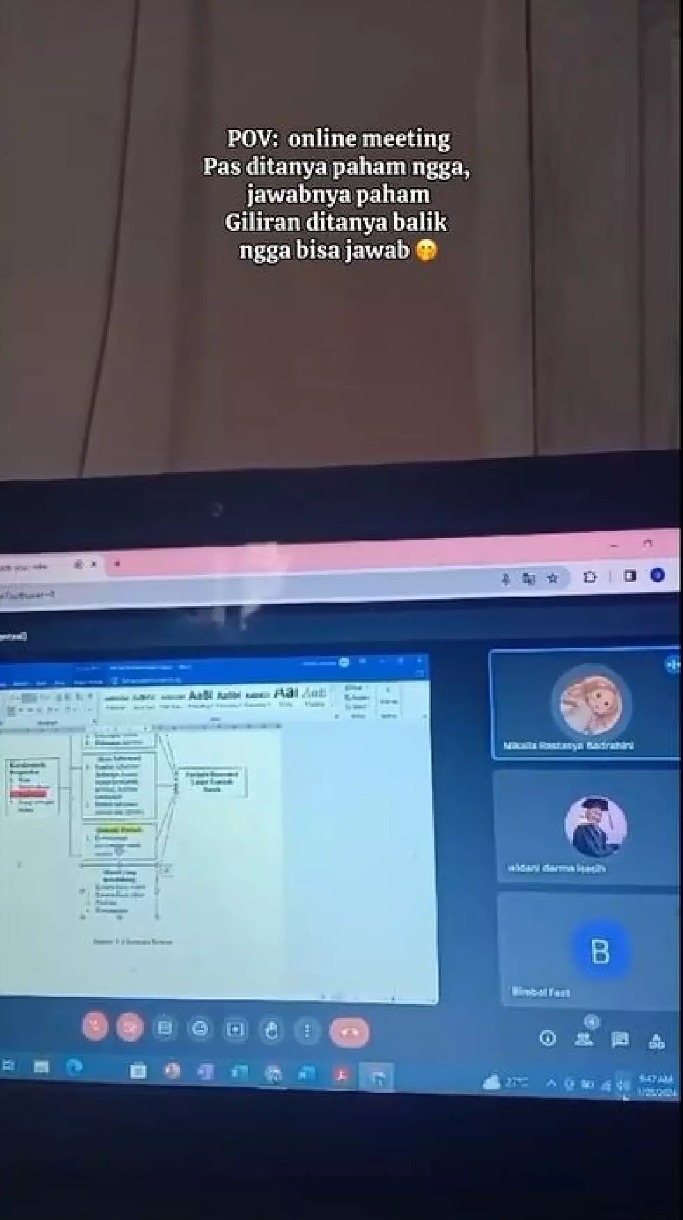 Momen apes mahasiswa lupa matikan mic pas kelas online TikTok Momen apes mahasiswa lupa matikan mic pas kelas online TikTok