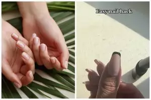 Nggak bikin luber kemana-mana, beauty vlogger ini bagikan cara bikin french nail cuma pakai 2 alat