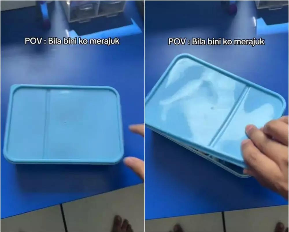Momen apes pria dibawakan bekal istrinya TikTok Momen apes pria dibawakan bekal istrinya TikTok