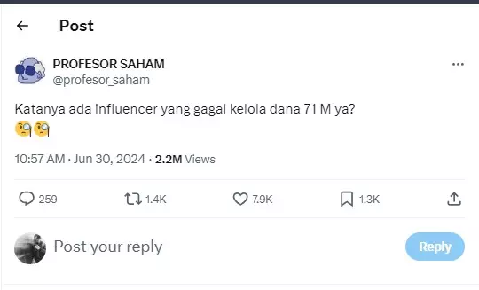 Influencer saham Ahmad Afif © berbagai sumber Influencer saham Ahmad Afif © berbagai sumber