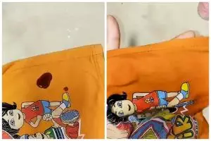 Trik bersihkan noda minyak goreng di baju pakai 1 bahan sederhana, auto hilang tanpa capek ngucek