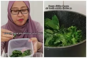 Trik rebus daun pepaya ini bisa hilangkan pahit dan bikin warnanya tak menghitam, cukup tambah 1 bahan