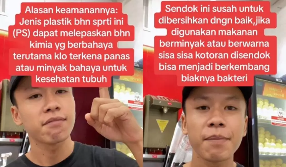 Ternyata ini bahaya menggunakan sendok bekas Mixue berkali-kali © TikTok