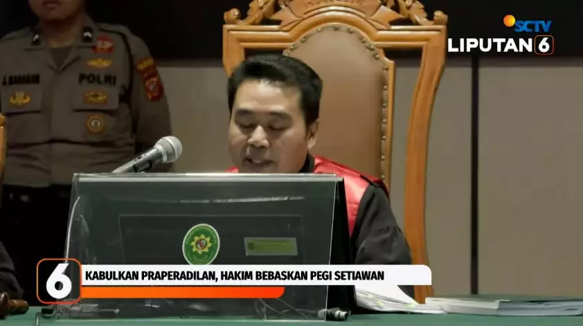 Pegi Setiawan bebas © YouTube Pegi Setiawan bebas © YouTube