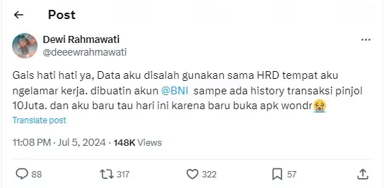 pelamar kerja dibohongi HRD © X pelamar kerja dibohongi HRD © X