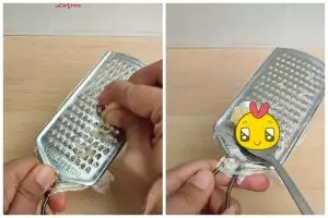 Pakai 1 alat sederhana, trik memarut bawang putih bikin tangan tak bau dan hasilnya nggak berantakan