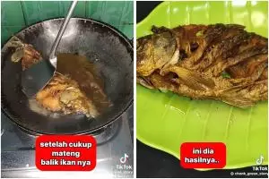 Bukan ditaburi tepung, ini trik goreng ikan agar tidak lengket andalkan 1 bahan dapur