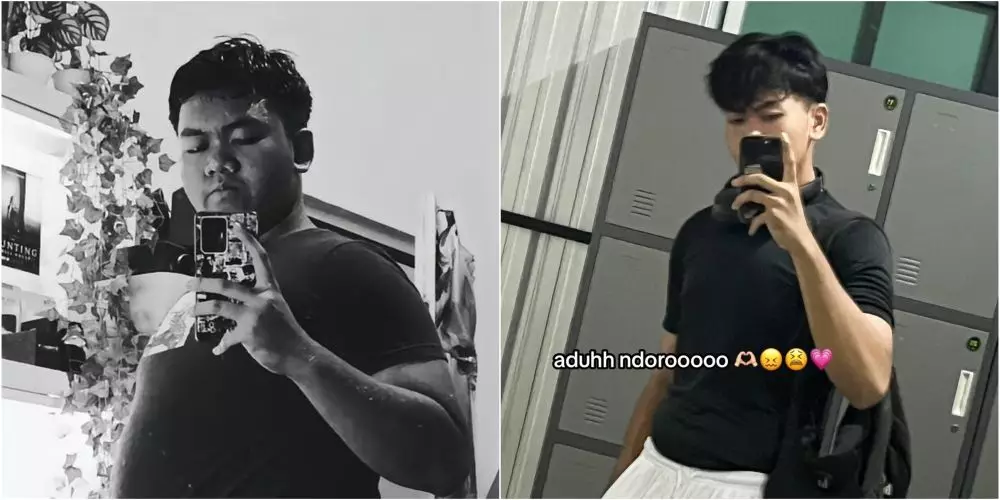 perubahan cowok usai diet bikin takjub © TikTok