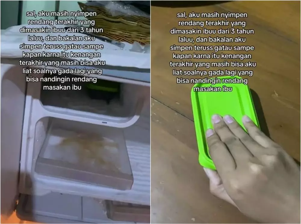 Wanita simpan rendang mendiang ibunya TikTok